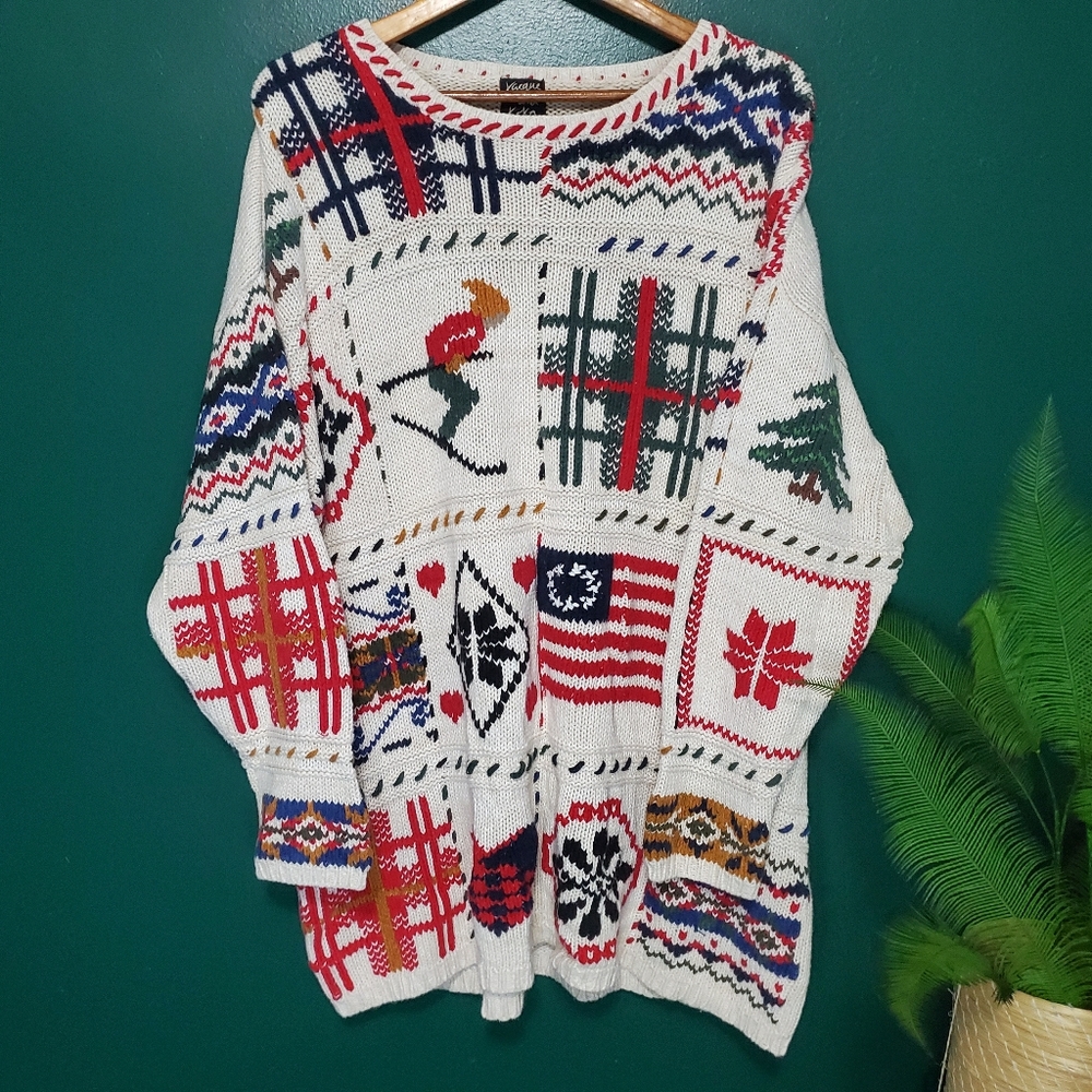 Vintage Jacque & Koko Ski Love American Sweater